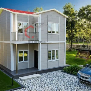 82 m2 çift katlı prefabrik